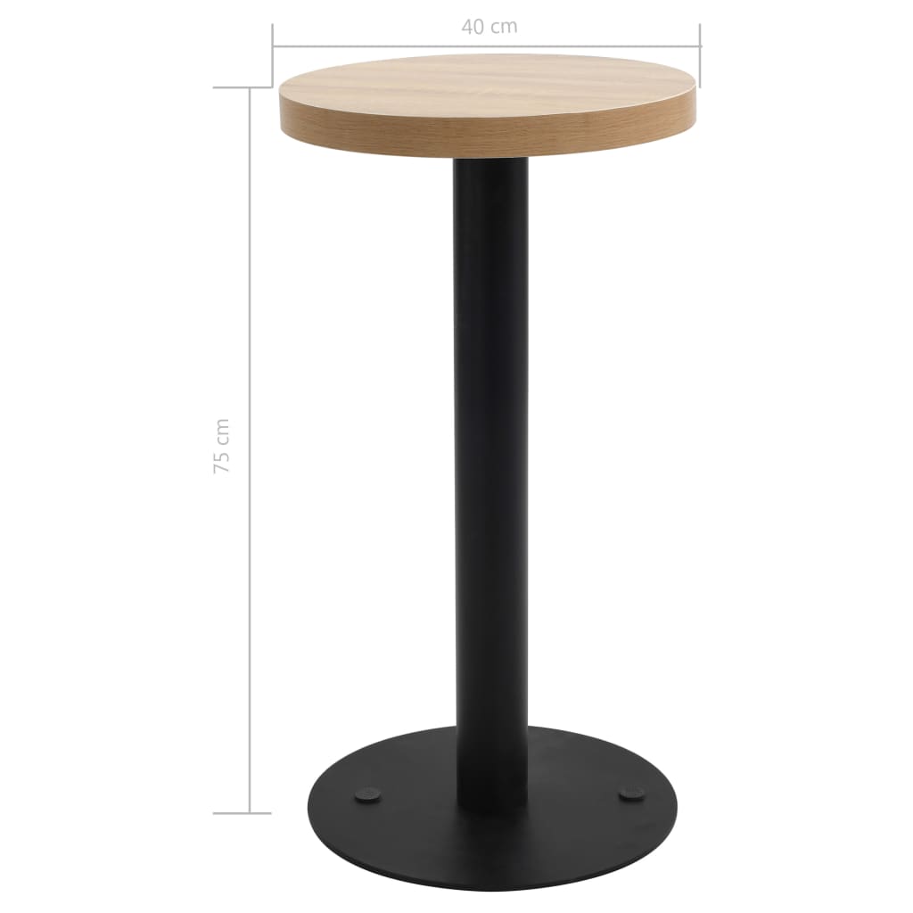 Table de bistro Marron clair 40 cm MDF