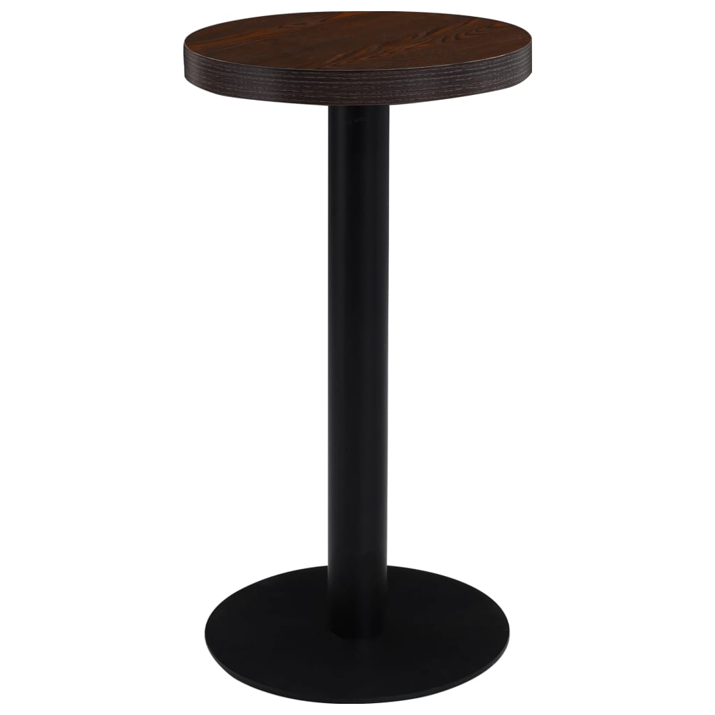 Table de bistro Marron foncé 40 cm MDF