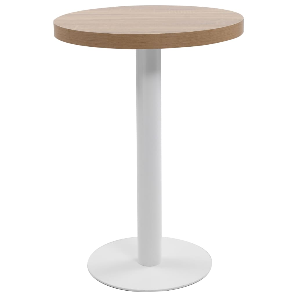 Table de bistro Marron clair 60 cm MDF