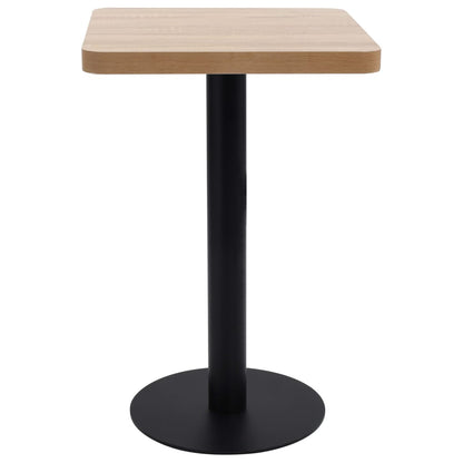 Table de bistro marron clair 50x50 cm MDF