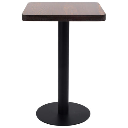 Table de bistro Marron foncé 50x50 cm MDF