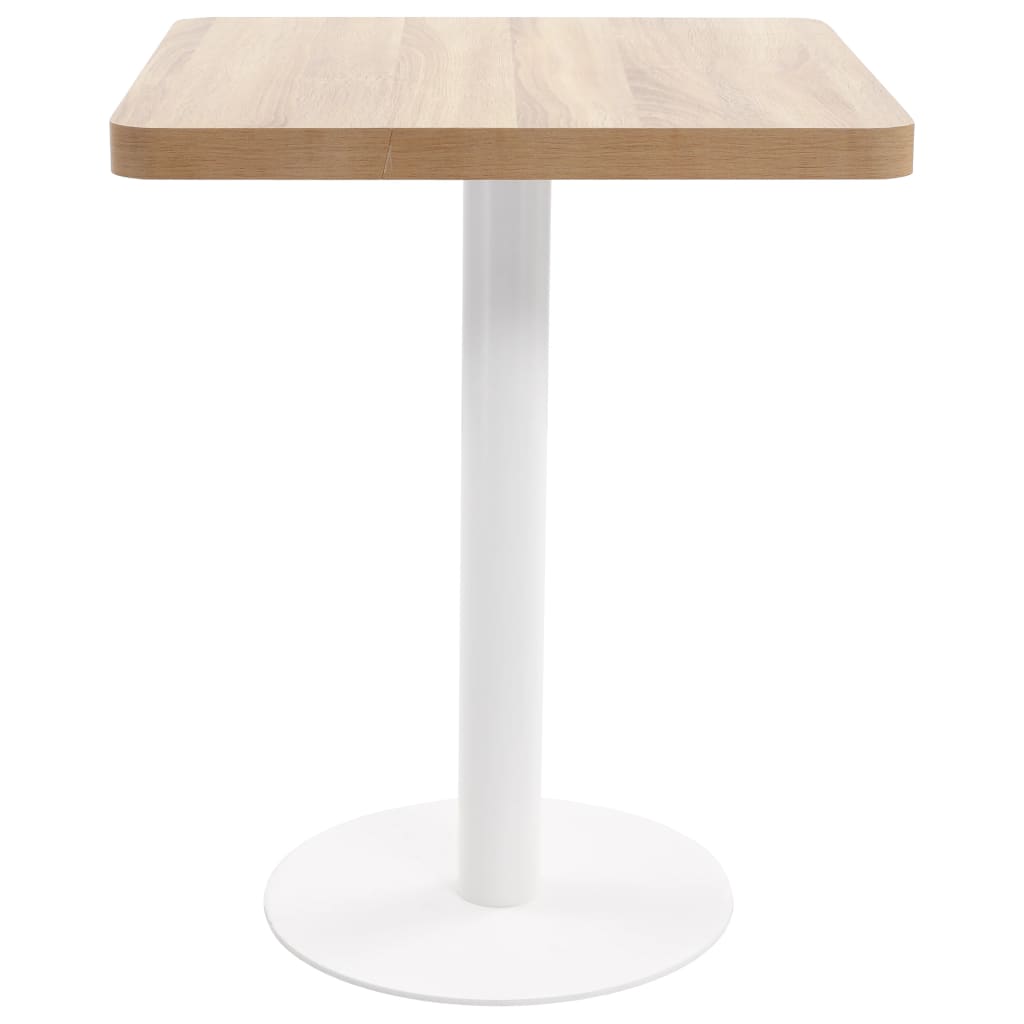 Table de bistro Marron clair 60x60 cm MDF