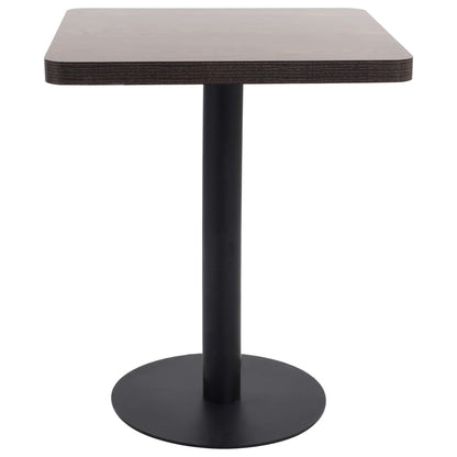 Table de bistro Marron foncé 60x60 cm MDF