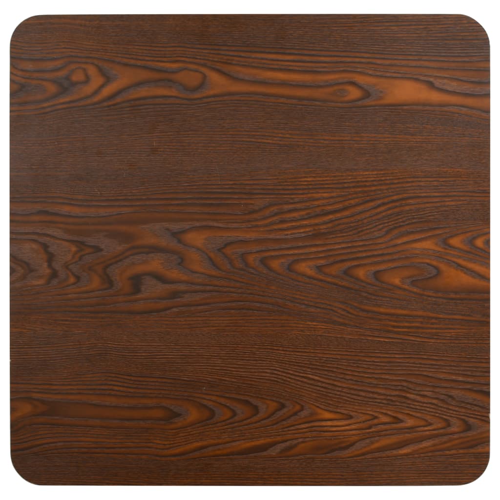 Table de bistro Marron foncé 60x60 cm MDF