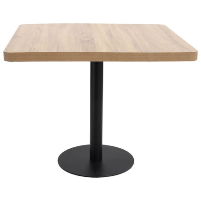 Table de bistro marron clair 80x80 cm MDF