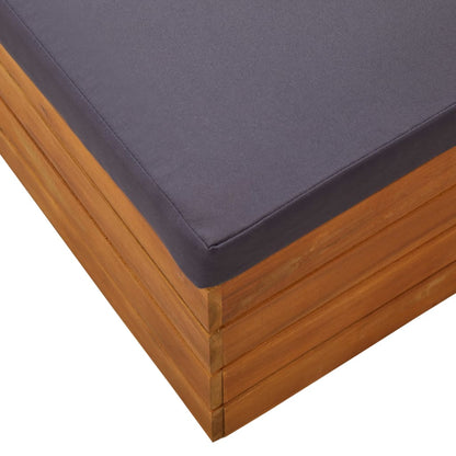 Canapé central sectionnel 1 pc et coussins Bois d'acacia massif