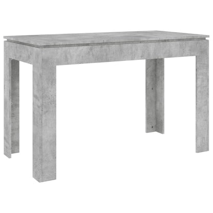 Table à manger Gris béton 120x60x76 cm Bois d'ingénierie