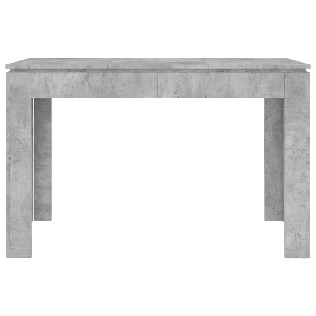 Table à manger Gris béton 120x60x76 cm Bois d'ingénierie