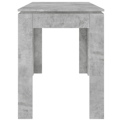 Table à manger Gris béton 120x60x76 cm Bois d'ingénierie