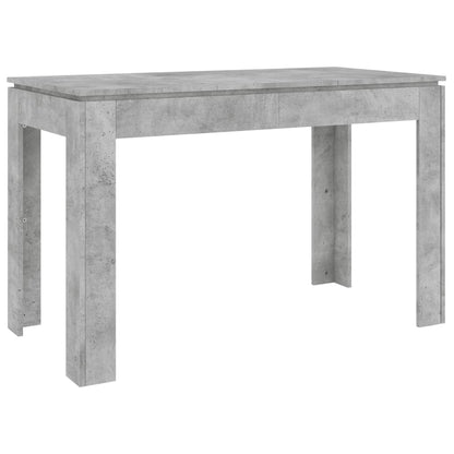 Table à manger Gris béton 120x60x76 cm Bois d'ingénierie