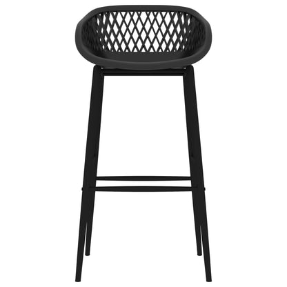 Chaises de bar lot de 2 noir