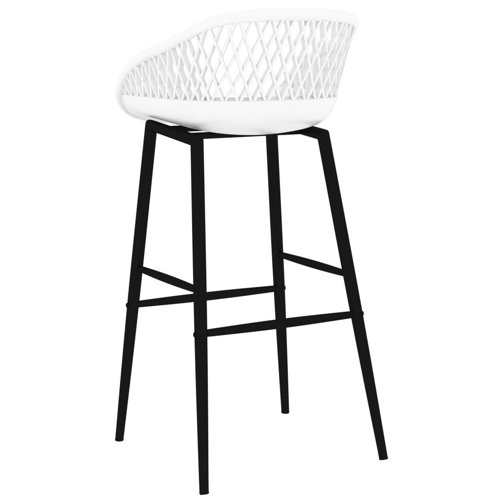 Chaises de bar lot de 2 blanc