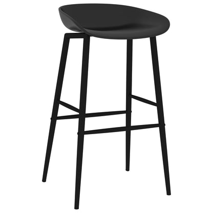 Chaises de bar lot de 2 noir