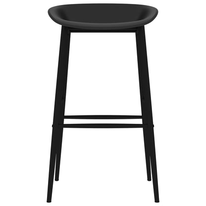 Chaises de bar lot de 2 noir