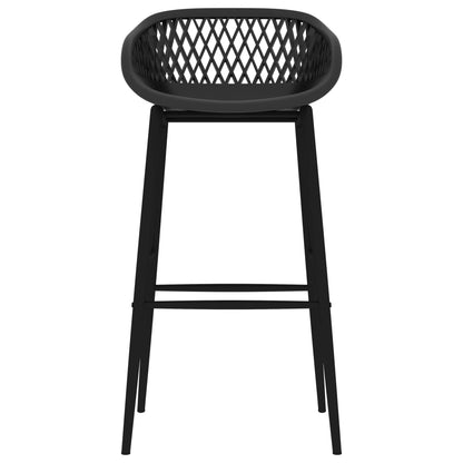 Chaises de bar lot de 4 noir