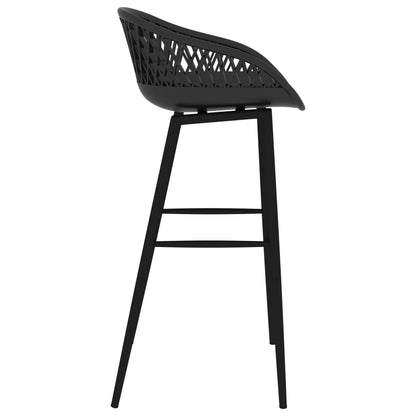 Chaises de bar lot de 4 noir