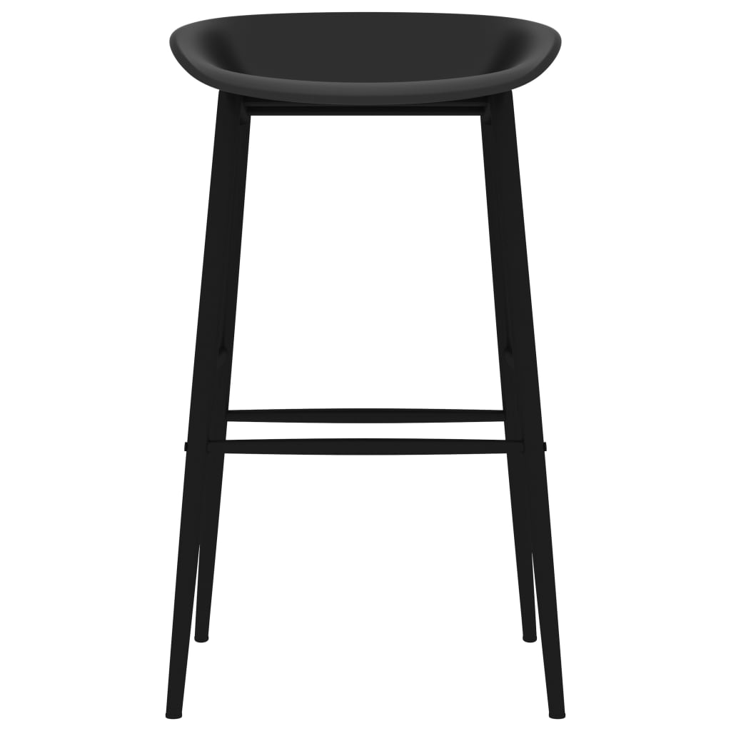 Chaises de bar lot de 4 noir