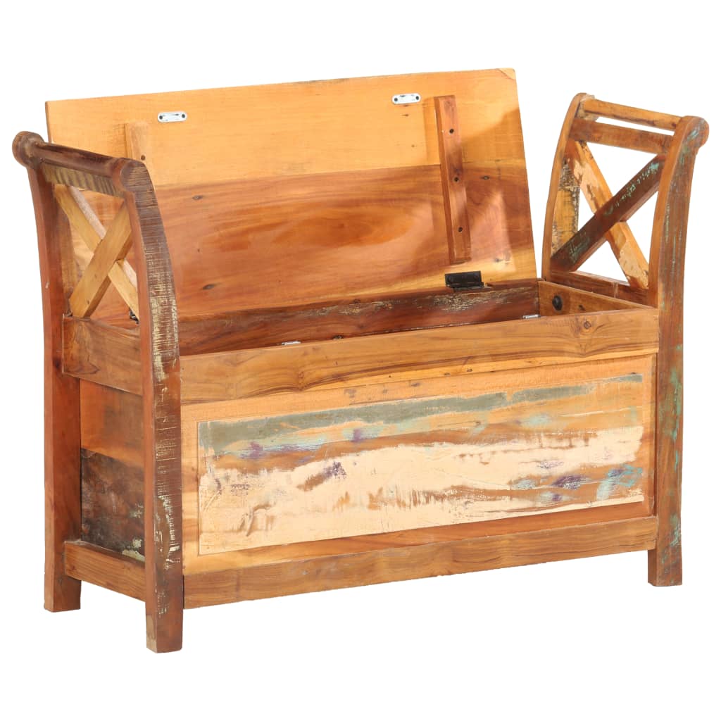 Banc d'entrée 103x33x72 cm Bois de récupération solide