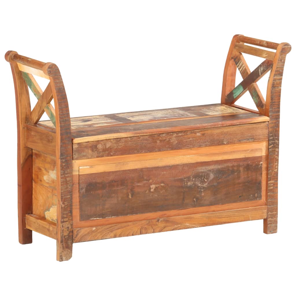 Banc d'entrée 103x33x72 cm Bois de récupération solide