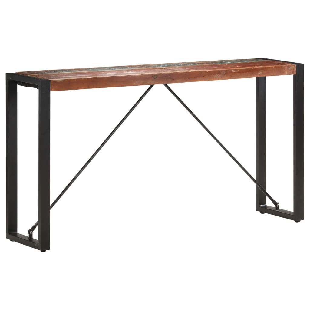 Table console 150x35x76 cm Bois de récupération massif