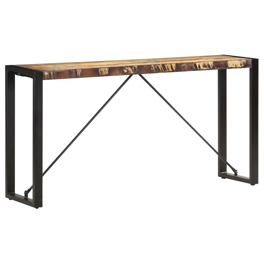 Table console 150x35x76 cm Bois de récupération massif