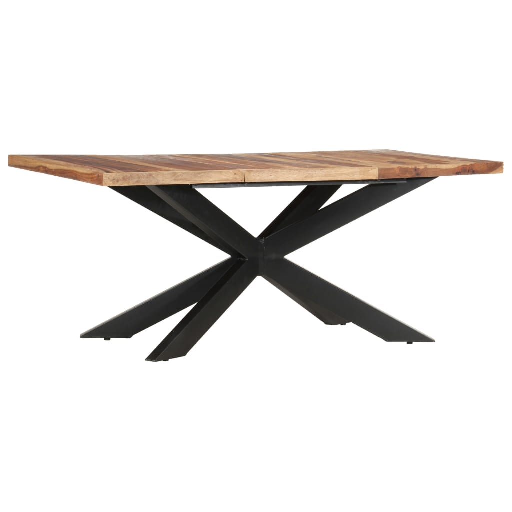 vidaXL Table de salle à manger 180x90x76 cm Bois solide