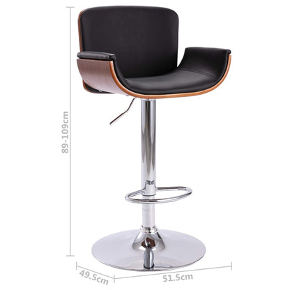 Tabouret de bar Noir Similicuir