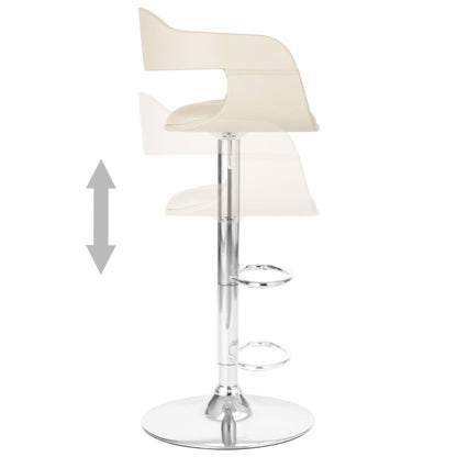 Tabouret de bar Blanc Similicuir