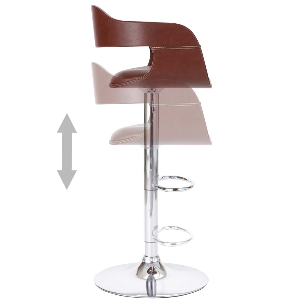 Tabouret de bar Marron Similicuir