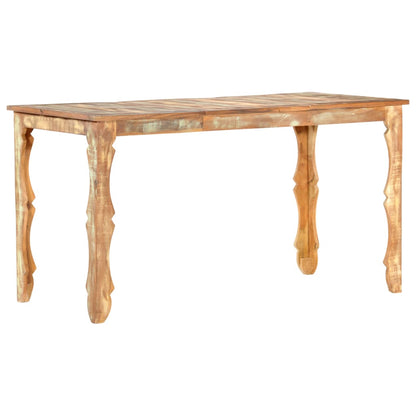 Table de salle à manger 140x70x76cm Bois de récupération massif