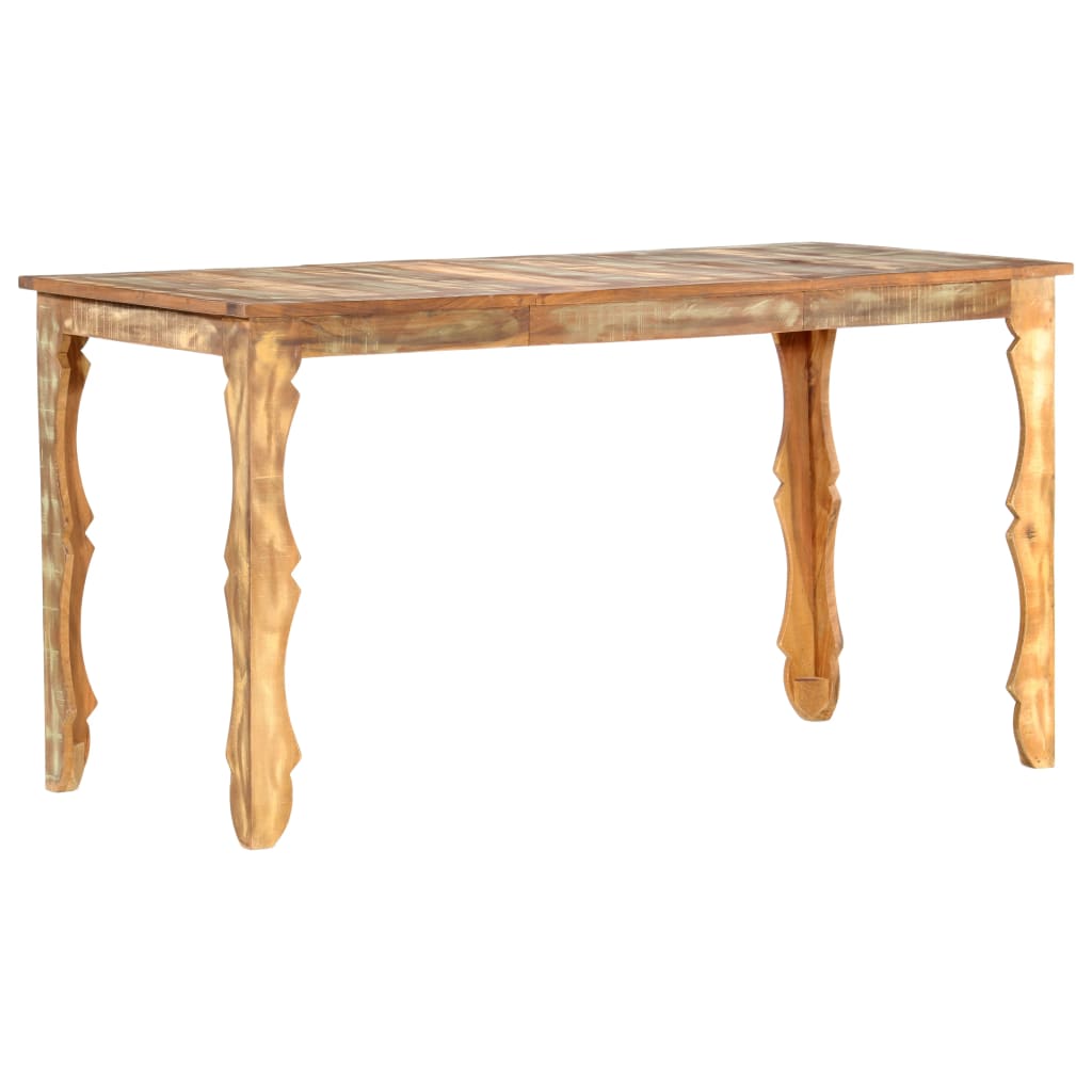 Table de salle à manger 140x70x76cm Bois de récupération massif