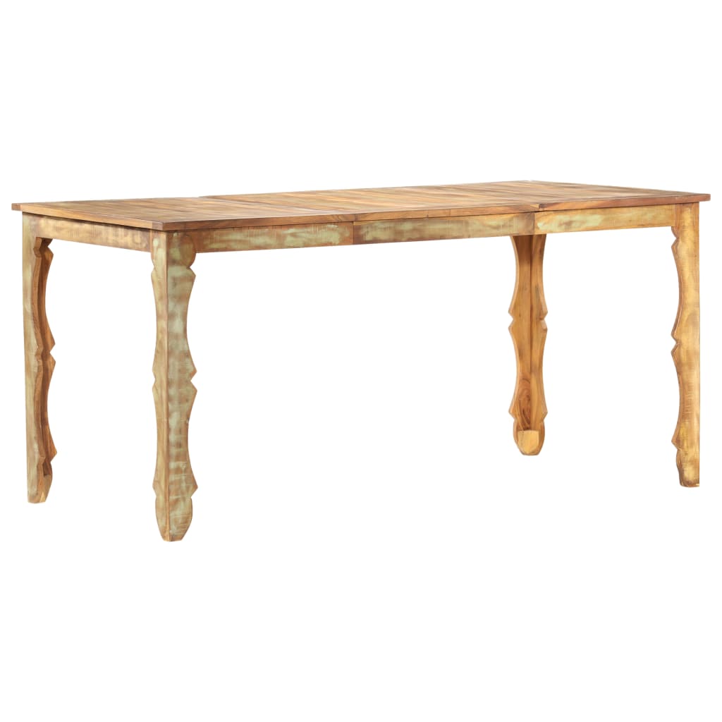 Table de salle à manger 160x80x76cm Bois de récupération massif