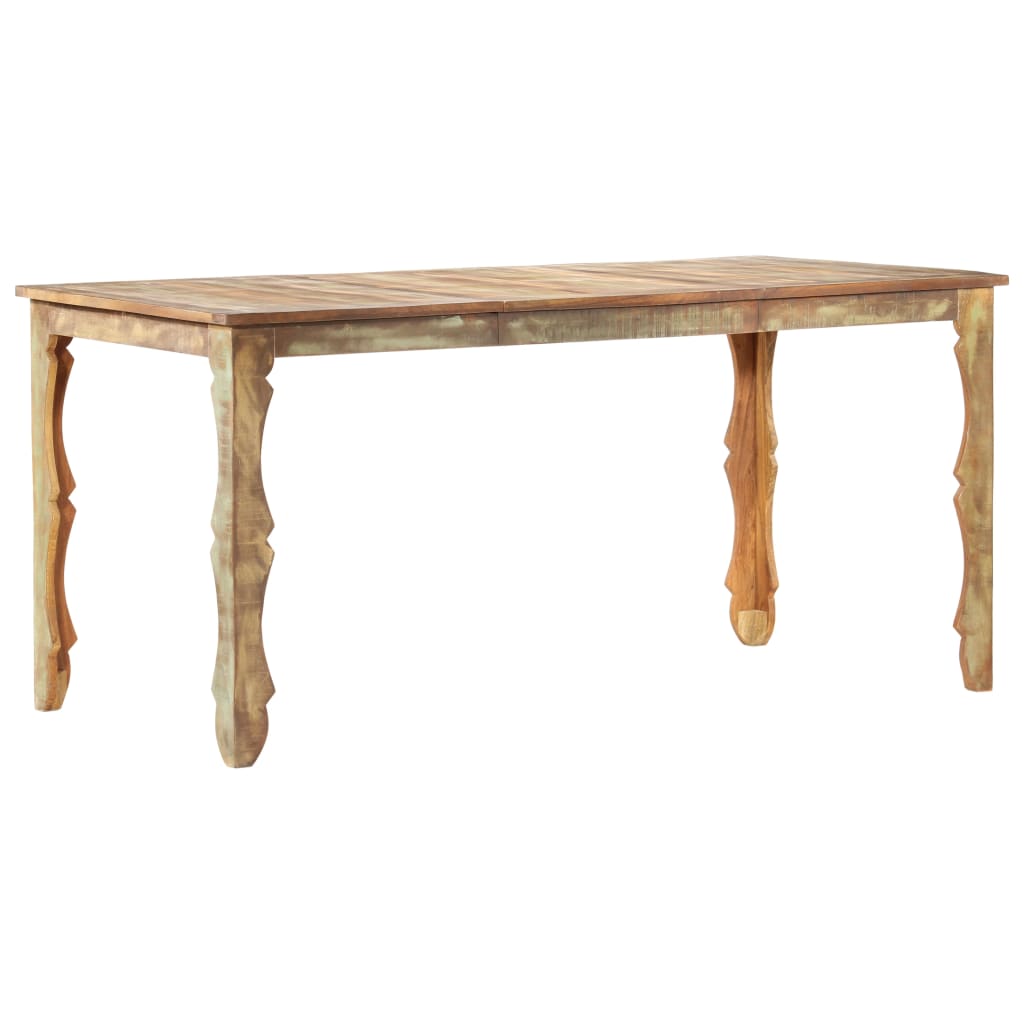 Table de salle à manger 160x80x76cm Bois de récupération massif