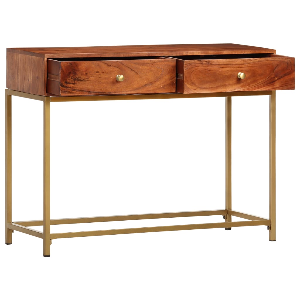 Table console 100x35x76 cm Bois d'acacia massif