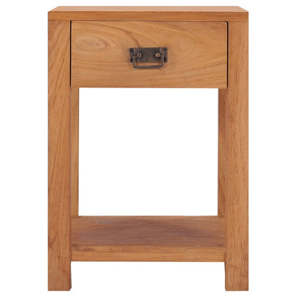 Table de chevet 35x35x50 cm bois de teck massif