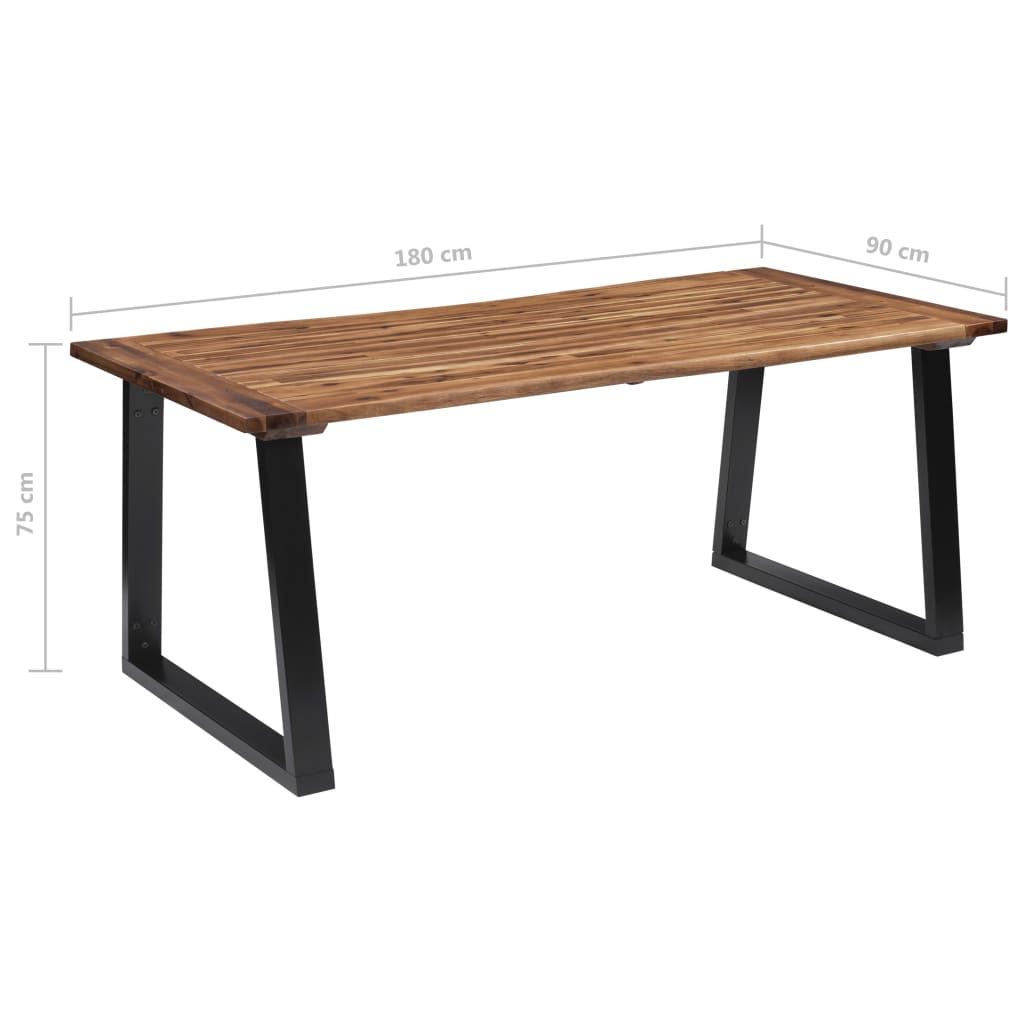 Table à manger Bois d'acacia massif 180x90 cm