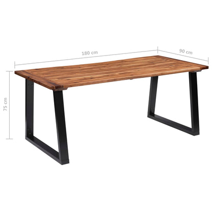 Table à manger Bois d'acacia massif 180x90 cm