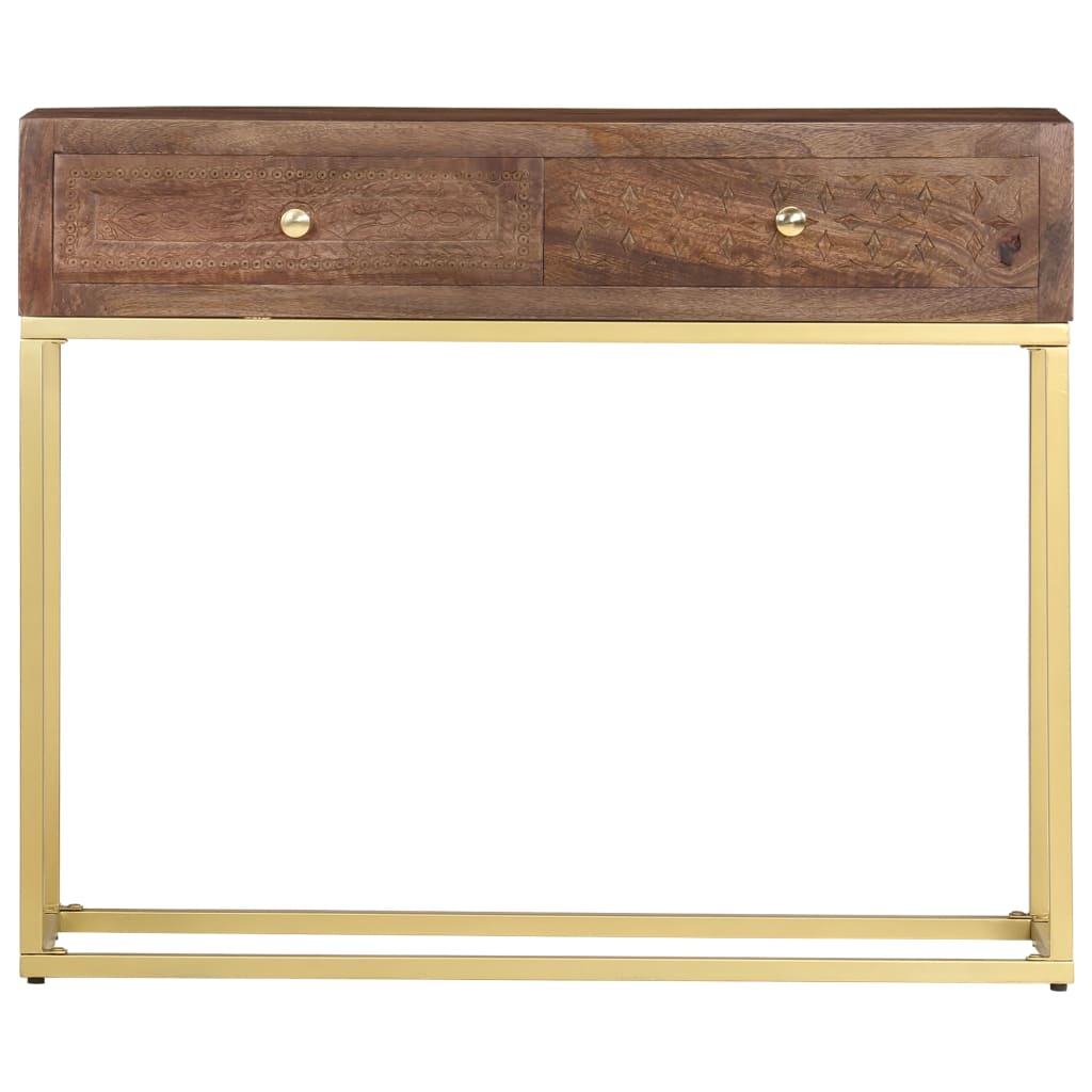 Table console 90 x 30 x 75 cm Bois de manguier massif