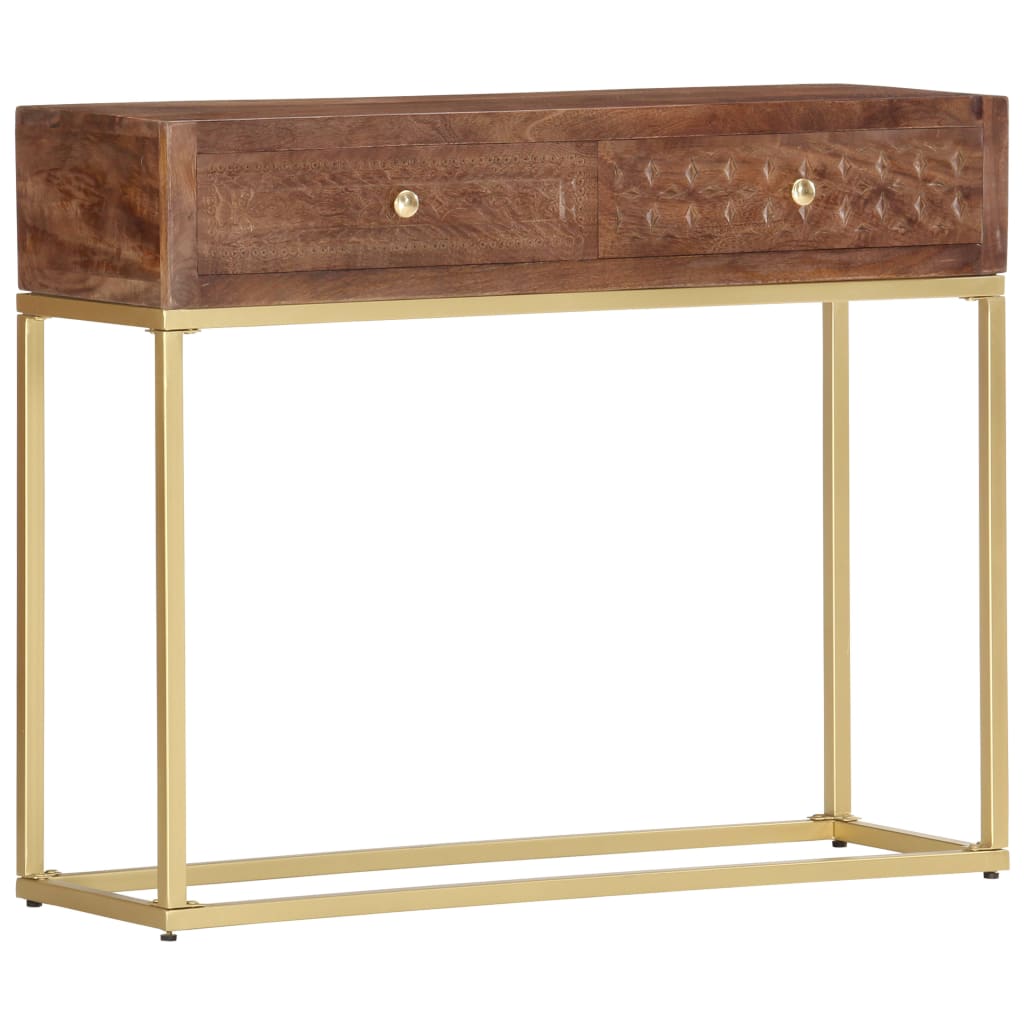 Table console 90 x 30 x 75 cm Bois de manguier massif