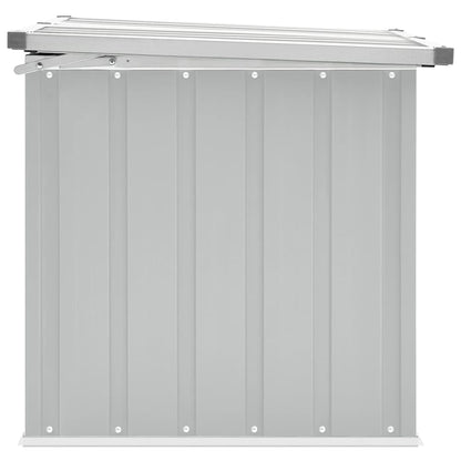 Boîte de rangement de jardin Gris 129x67x65 cm