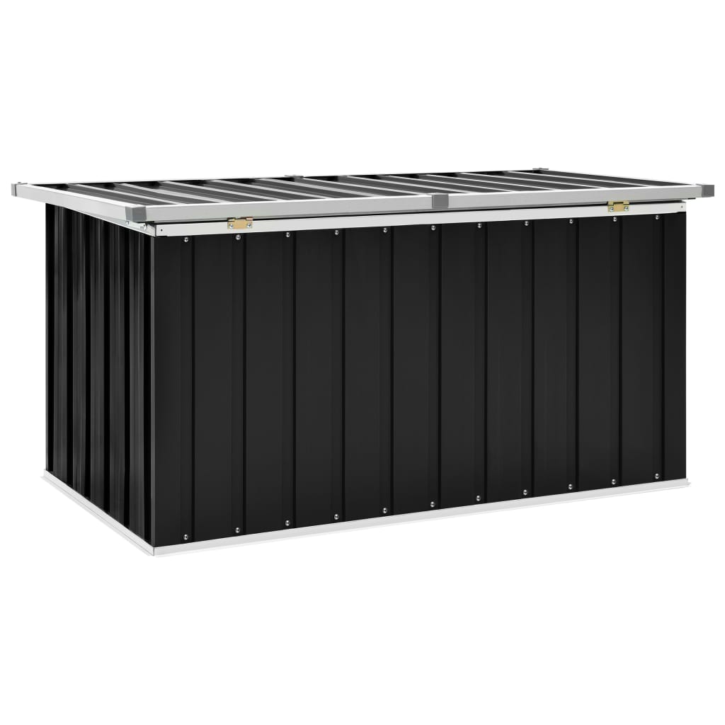 Boîte de rangement de jardin Anthracite 129x67x65 cm