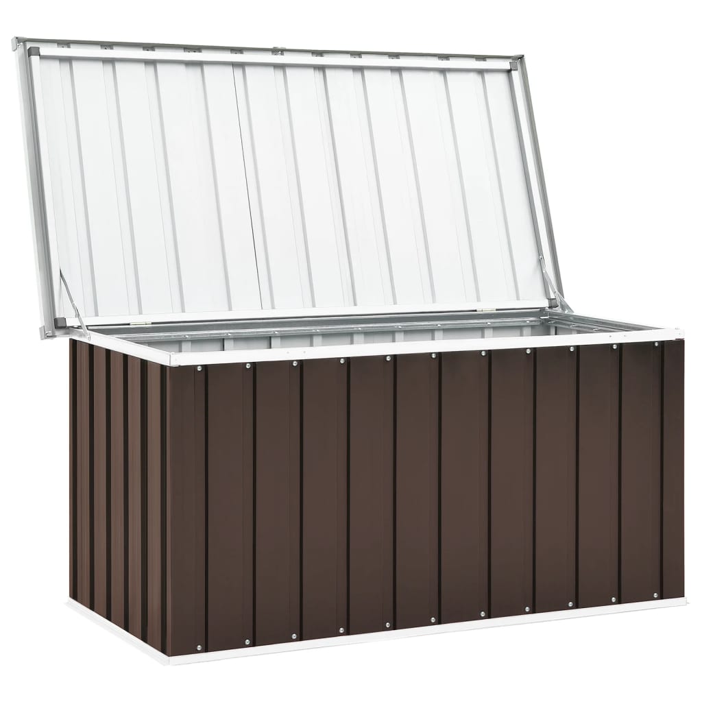 Boîte de rangement de jardin Marron 129x67x65 cm