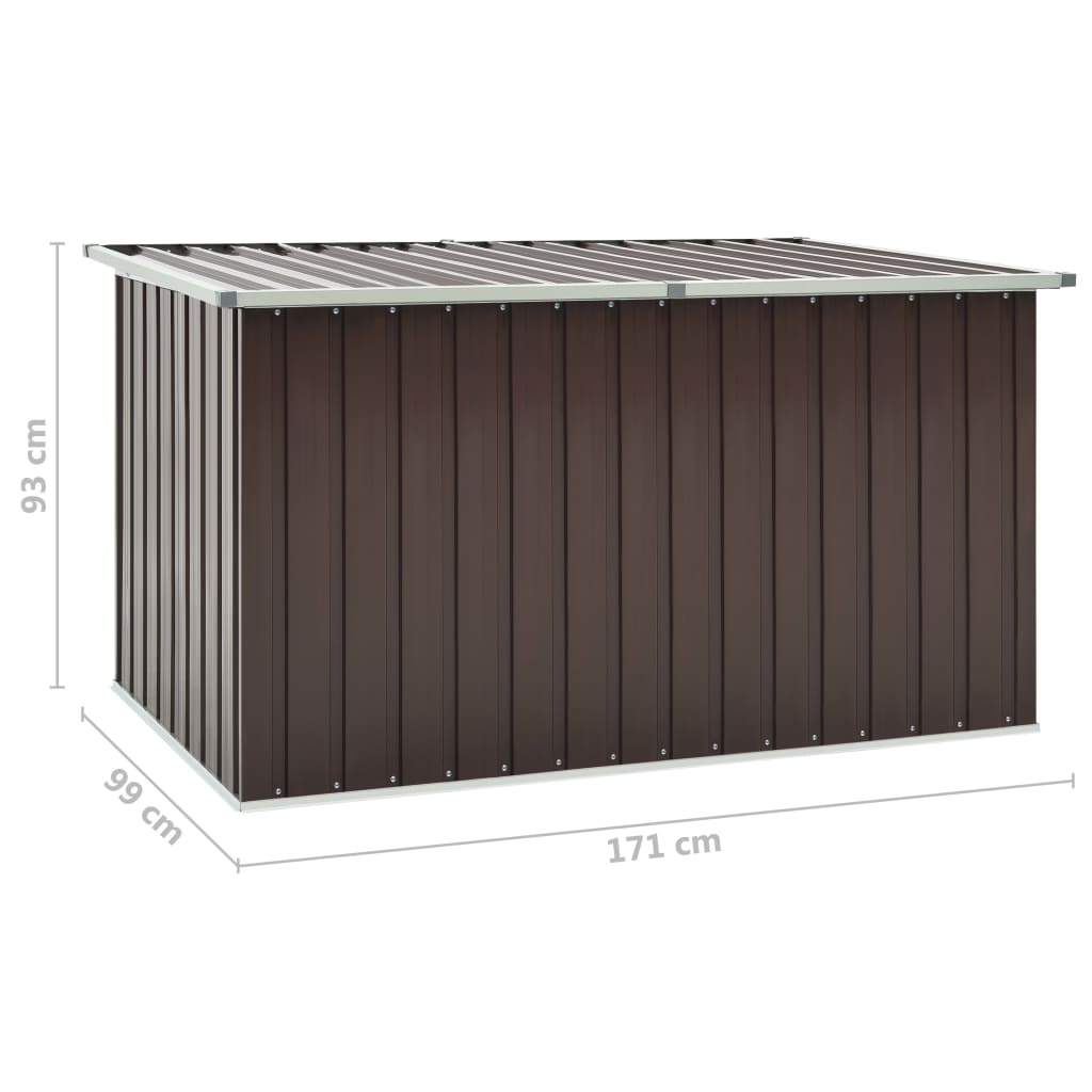 Boîte de rangement de jardin Marron 171x99x93 cm