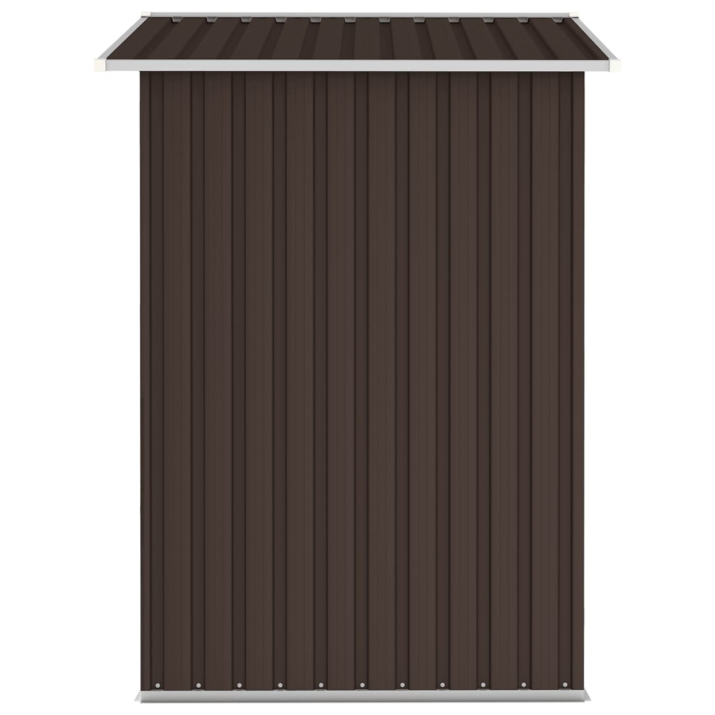 Abri de jardin Marron 205x129x183 cm Acier galvanisé