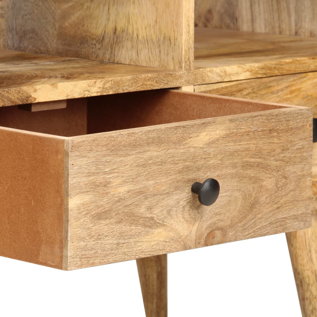 Meuble TV 110x36x50 cm Bois massif de manguier