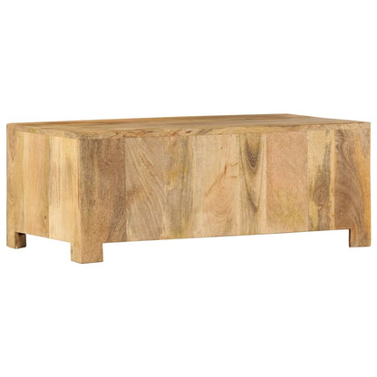 Table basse avec 4 tiroirs 90x50x35 cm Bois solide de manguier