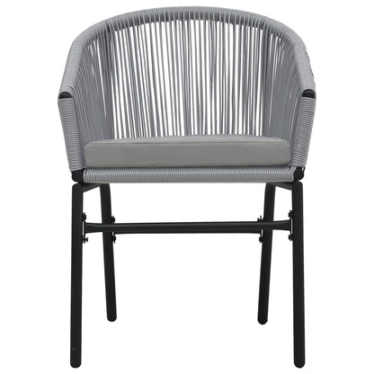 Chaises de jardin lot de 2 Anthracite Rotin PE