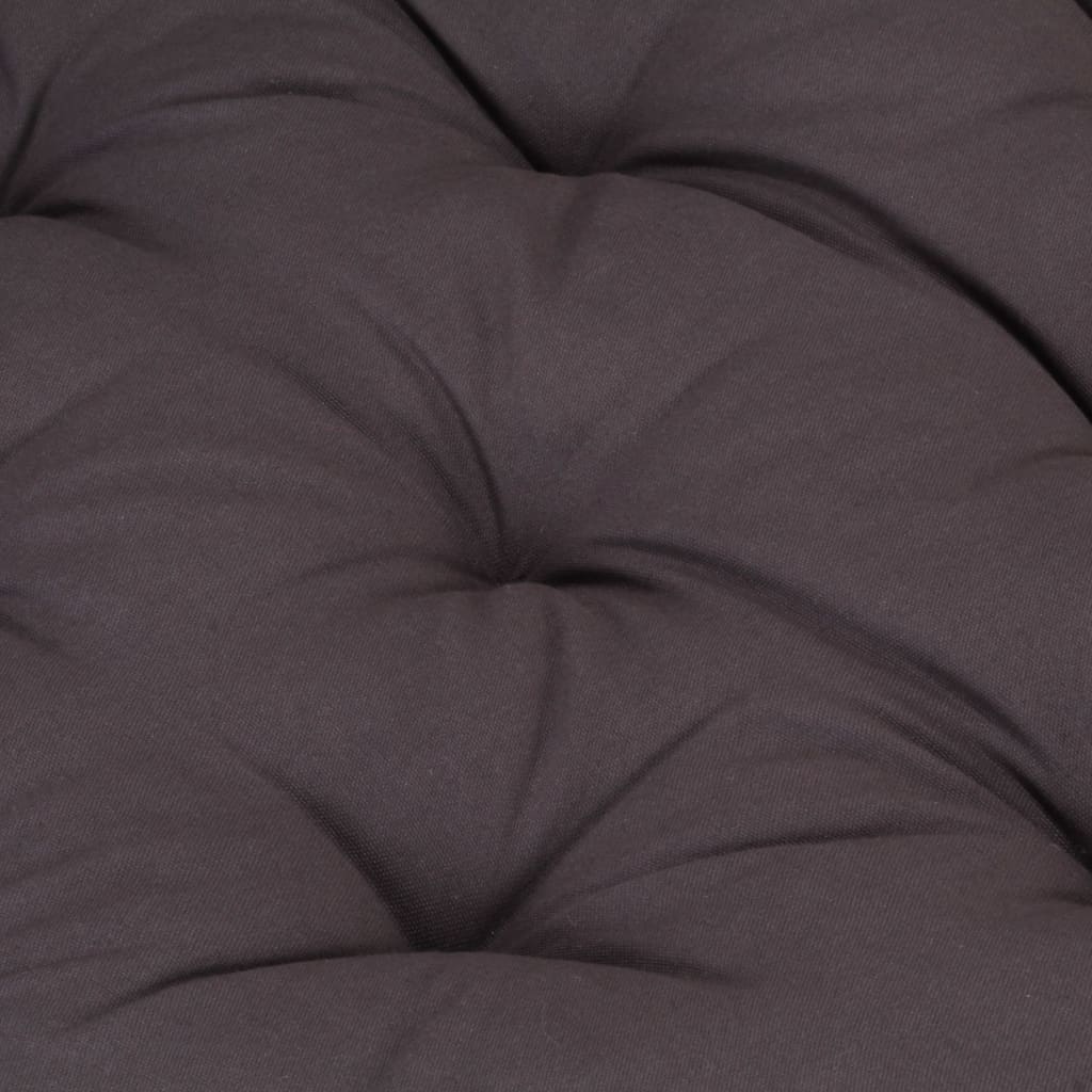 Coussin de plancher de palette Coton 120x40x7 cm Anthracite