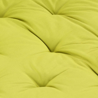 Coussin de plancher de palette Coton 120x80x10 cm Vert