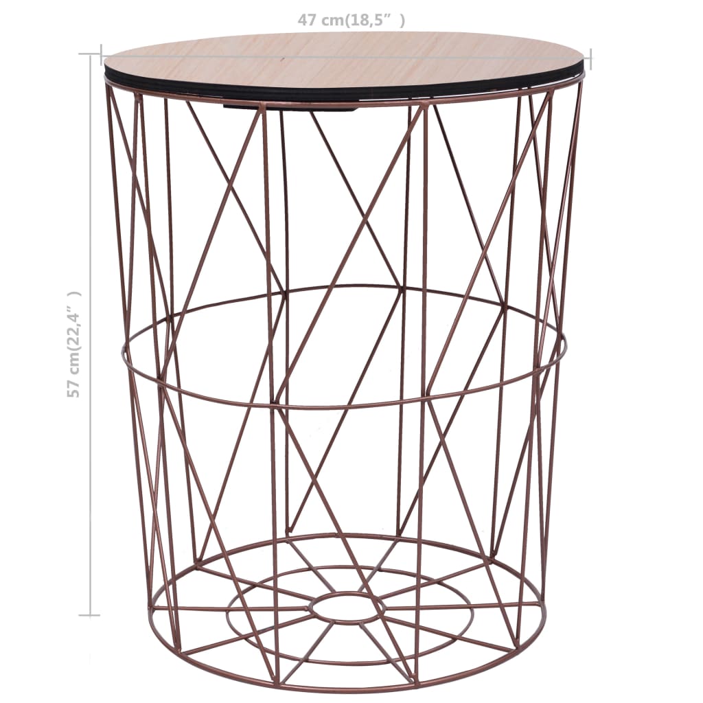 Table basse Cuivre Ø 47 cm